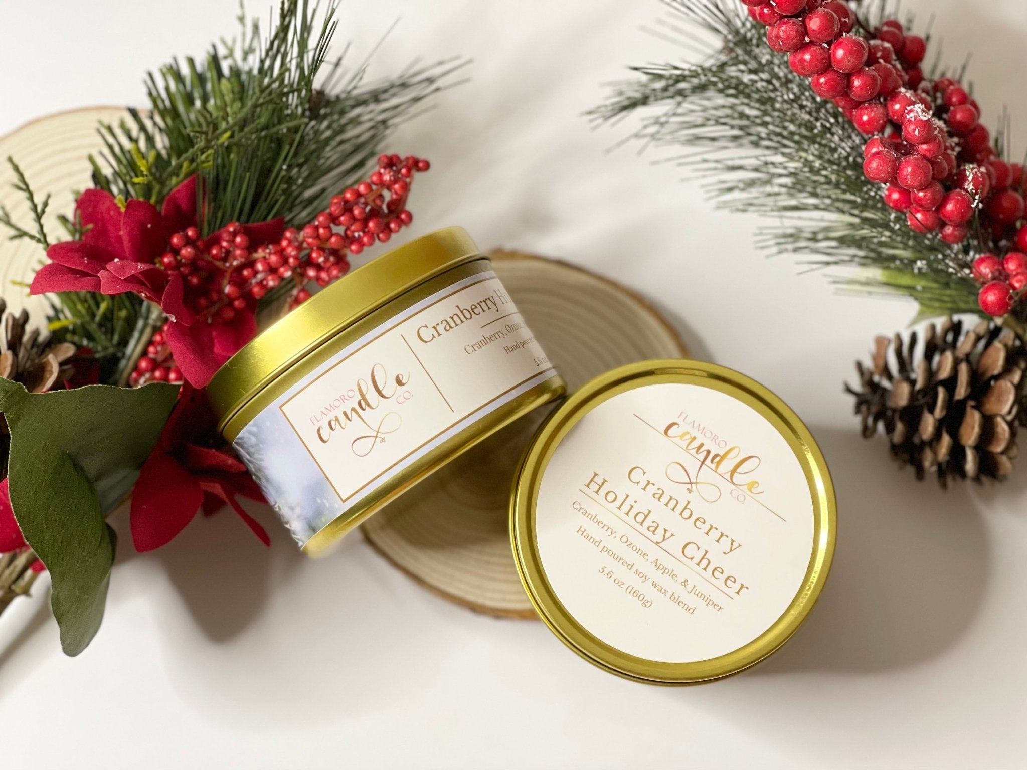 Cranberry Holiday Cheer - Flamoro Candle Co.